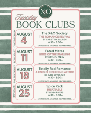 August 25th Book Club
